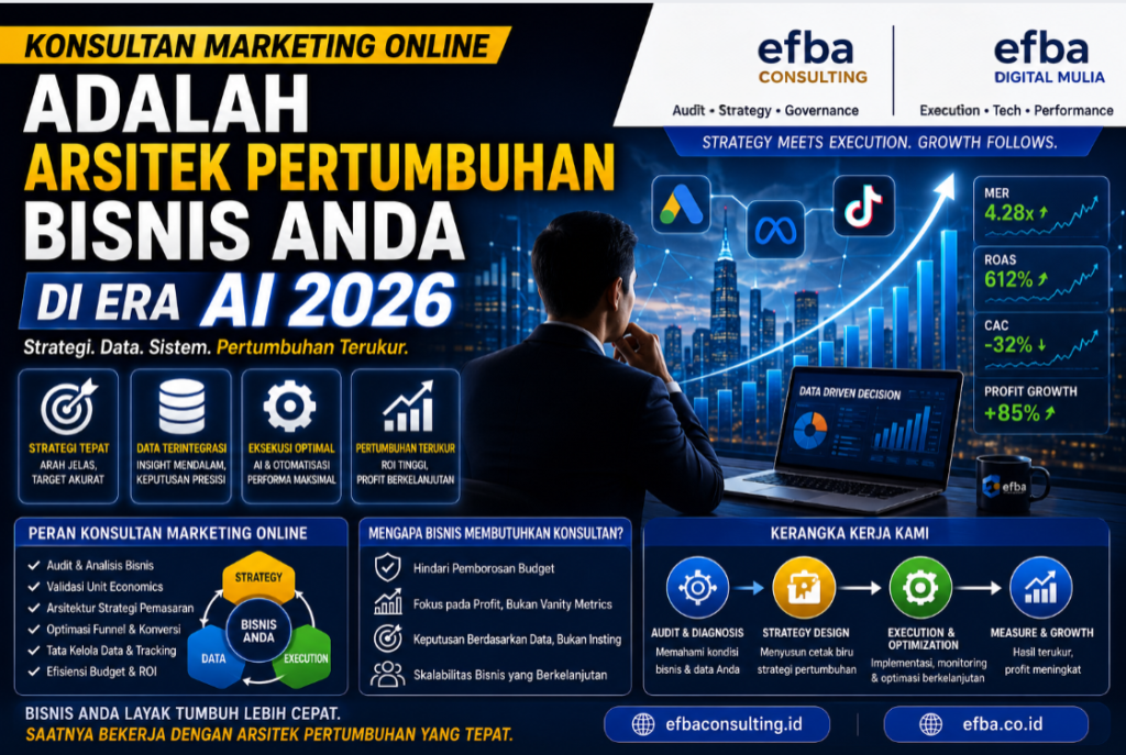 Konsultan Marketing Online Adalah Arsitek Pertumbuhan Bisnis Anda di Era AI 2026