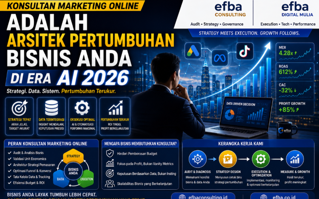 Konsultan Marketing Online Adalah Arsitek Pertumbuhan Bisnis Anda di Era AI 2026