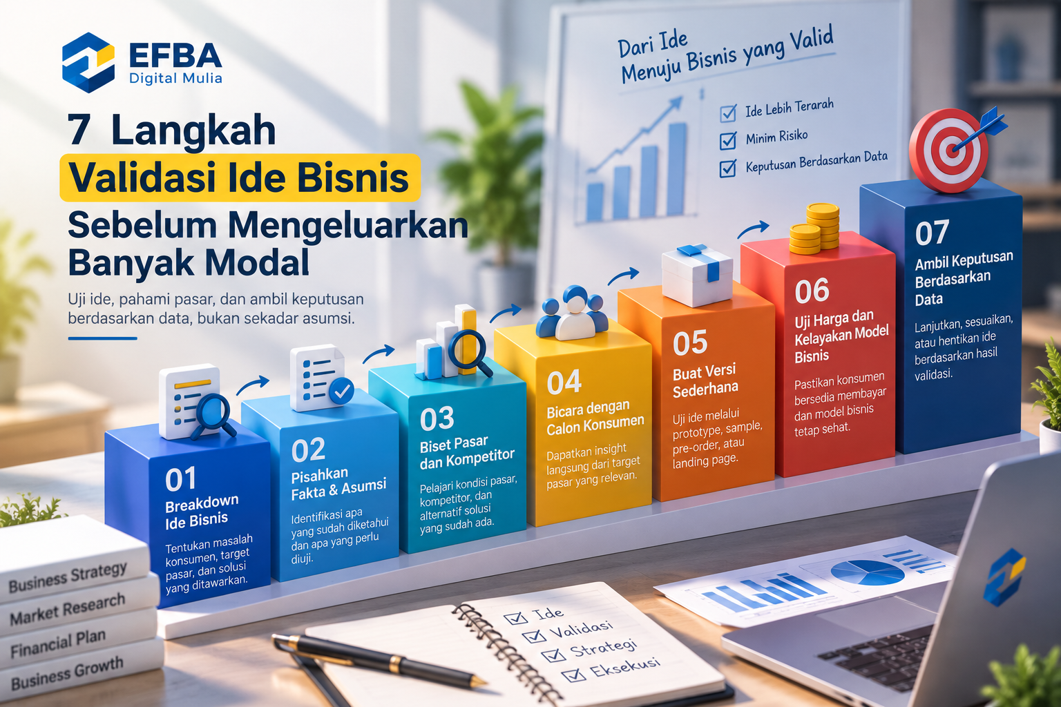 Cara Validasi Ide Bisnis Sebelum Mengeluarkan Banyak Modal Efba 2 validasi ide bisnis