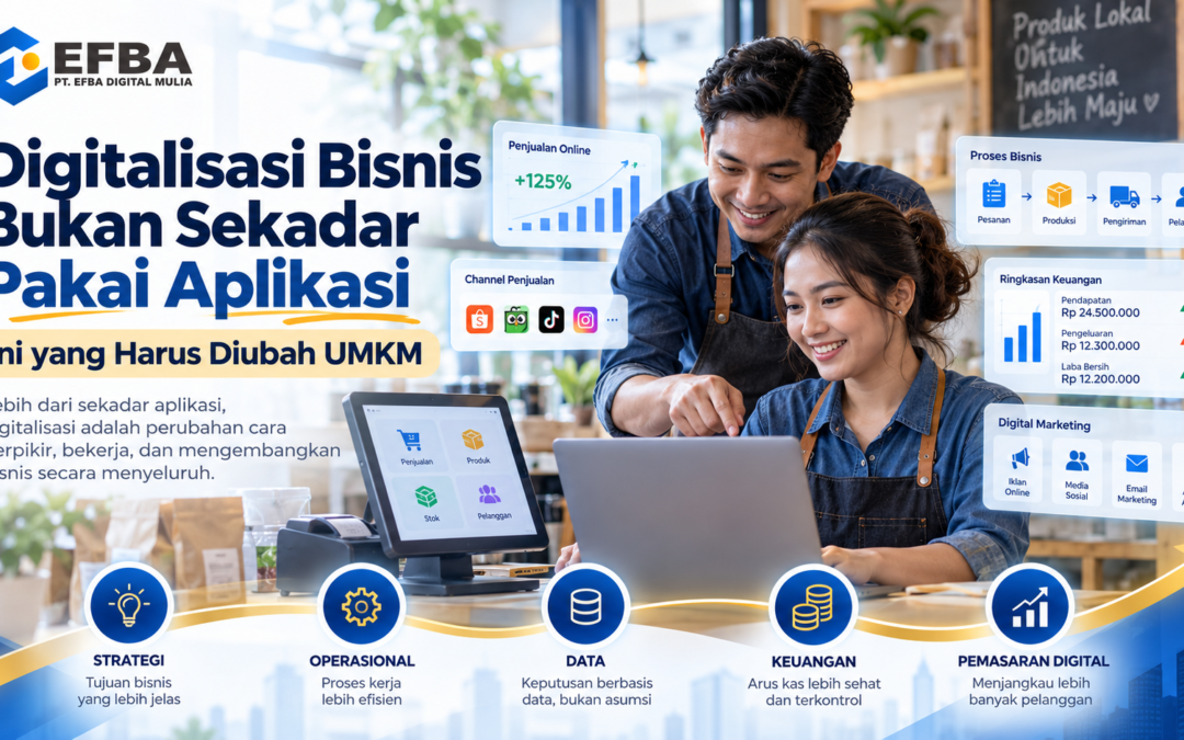 Digitalisasi Bisnis Bukan Sekadar Pakai Aplikasi: Ini yang Harus Diubah UMKM