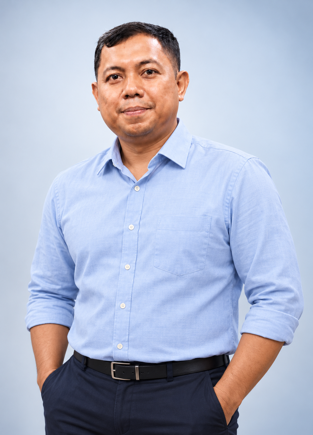 Friendly Business Portrait of Eko - PT. Efba Digital Mulia Eko Hargo Wibowo, Marketing Officer EFBA